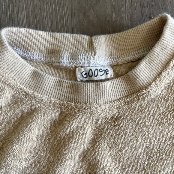 Goose | 2-piece French Terrycloth Set, shirt and shorts | Beige | Size 2T-3T - Picture 2 of 7